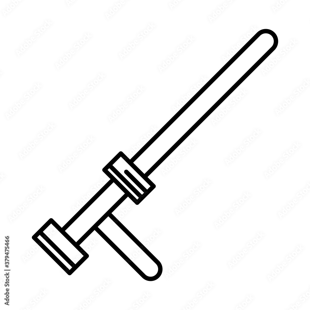 police stick line style icon design, Officer cop security law character job person people safety and crime theme Vector illustration police stick line style icon design, Officer cop security law character job person people safety and crime theme Vector illustration