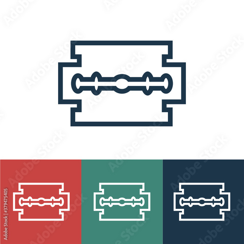 Linear vector icon with blade
