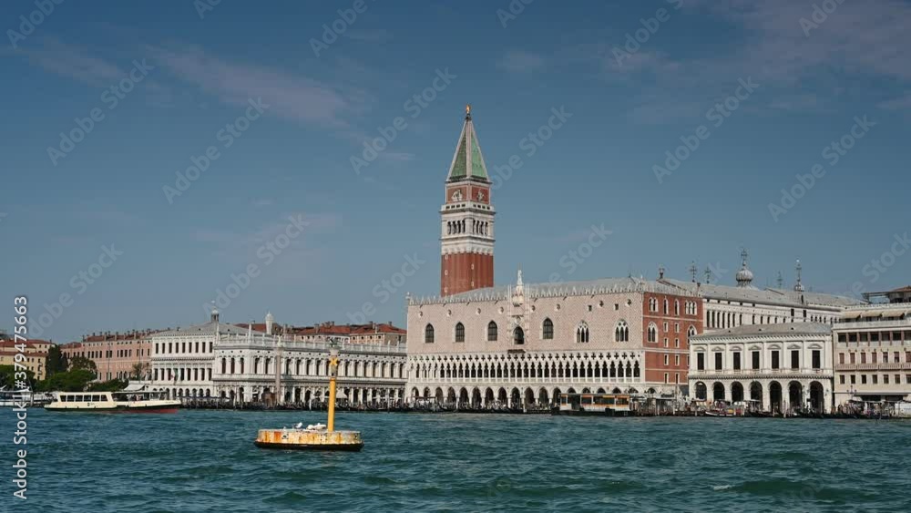 Venice, Italy - Historic buildings between the canals of the lagoon city Venice, Italy - Historic buildings between the canals of the lagoon city