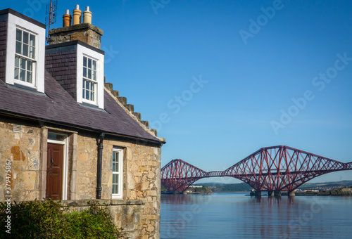 Rural Home With The Forth Bridge Behind © Mr Doomits