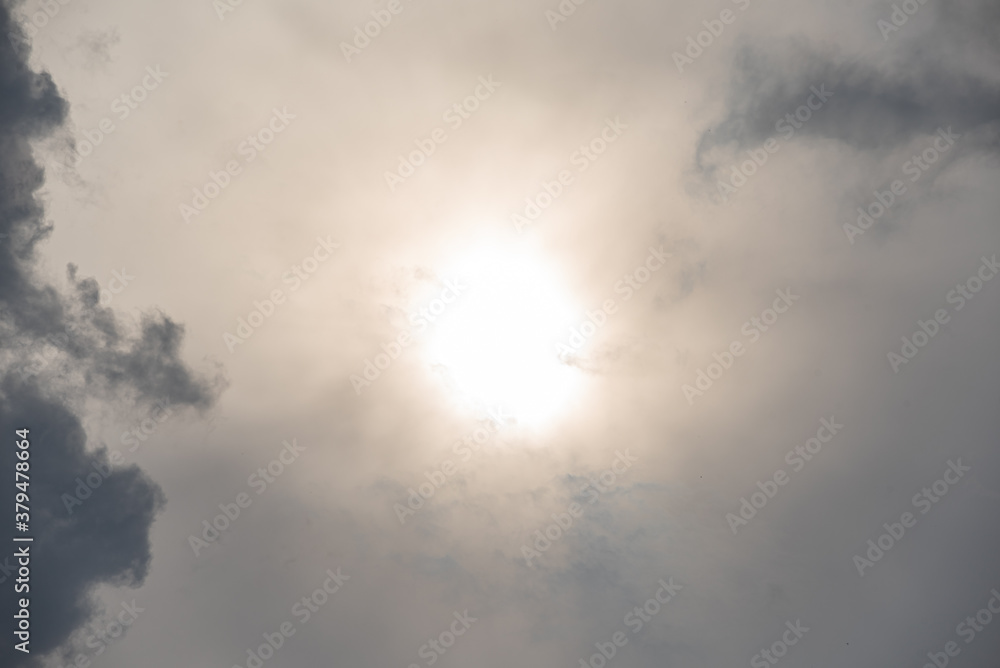 Amazing beautiful sky with clouds - With sun Amazing beautiful sky with clouds - With sun