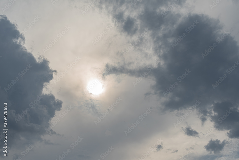Fototapeta premium Amazing beautiful sky with clouds - With sun