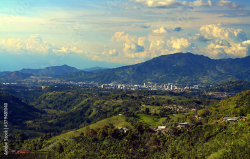 Colombia - View of Pereira on the way to La Bella photo