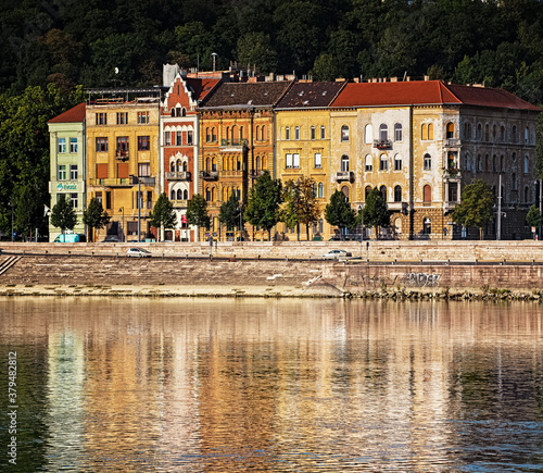 Nice houses along river Dan...