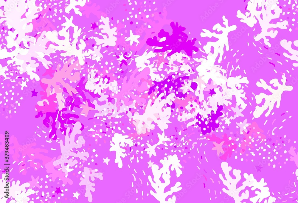 Light Pink, Red vector template with chaotic shapes. Light Pink, Red vector template with chaotic shapes.