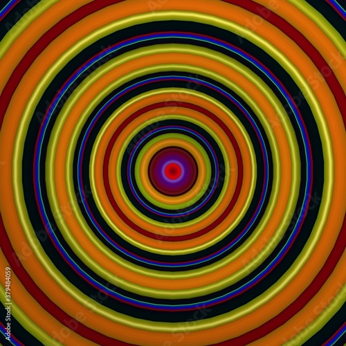 Colorful retro circle pattern. Retro concept design.