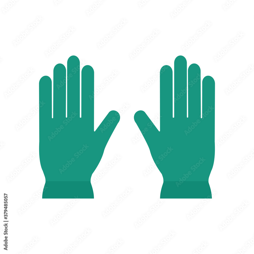 garden gloves flat style icon vector design garden gloves flat style icon vector design