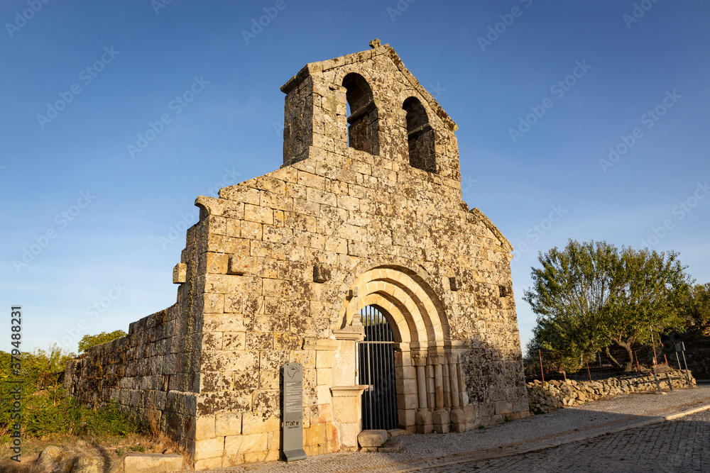facade of the Holy Trinity church (column lord church) at Pinhel city, Guarda district, Beira Alta province, Portugal