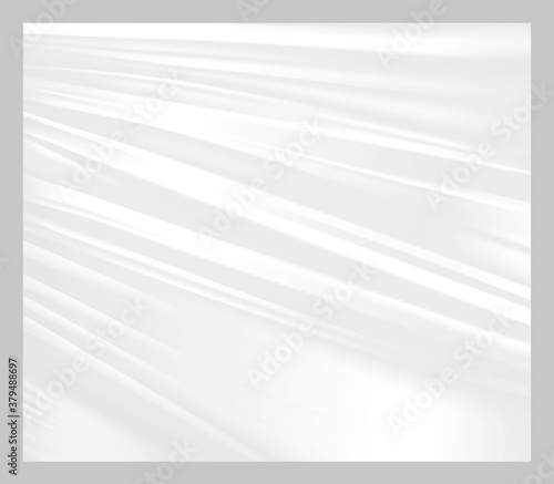 Realistic plastic warp film. Vector illustration on gray background. You can place it on any object to create a wrap effect. EPS10.	