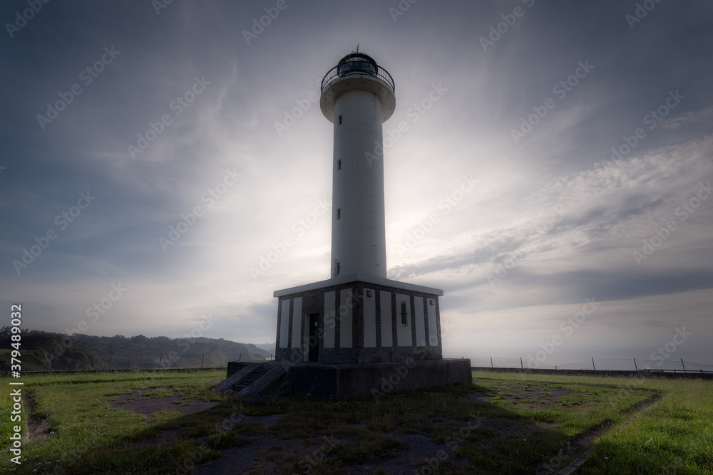 Lastres lighthouse backlight