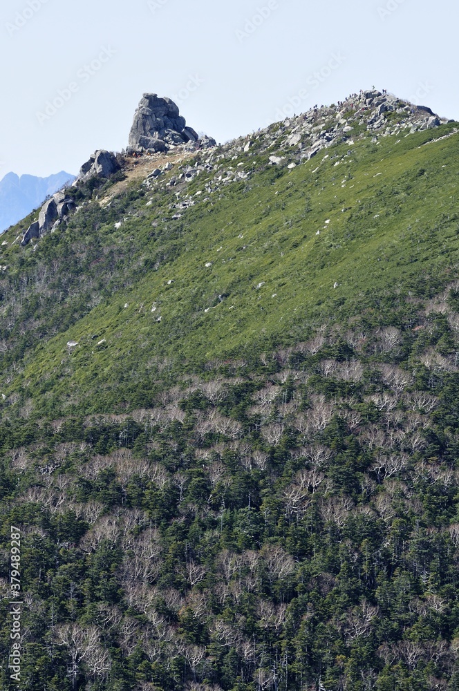 Fototapeta premium 日本百名山の奥秩父山塊 金峰山