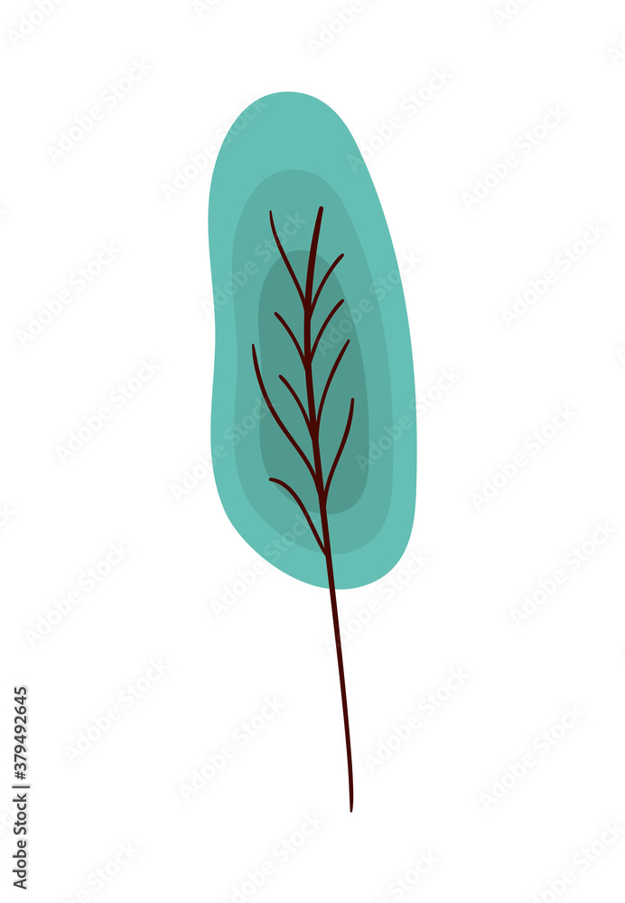 Isolated blue leaf vector design Isolated blue leaf vector design