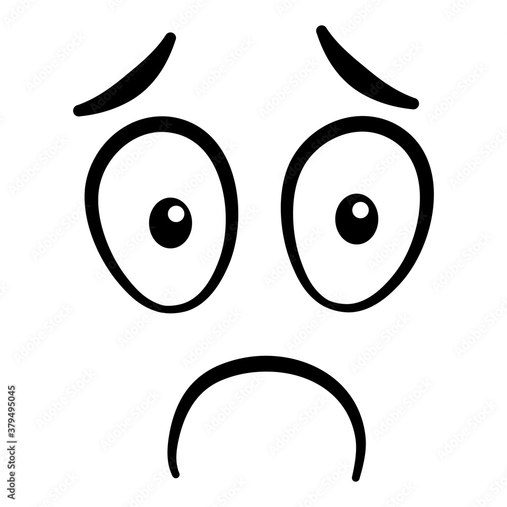 Cartoon face. Expressive eyes and mouth, smiling, crying and surprised character face expressions. Caricature comic emotions or emoticon doodle. Isolated vector illustration icon. Cartoon face. Expressive eyes and mouth, smiling, crying and surprised character face expressions. Caricature comic emotions or emoticon doodle. Isolated vector illustration icon.
