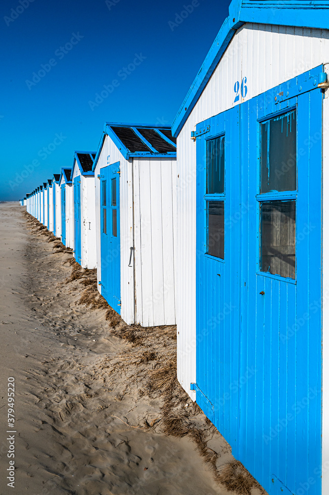 Naklejka premium Strandhütten auf Texel
