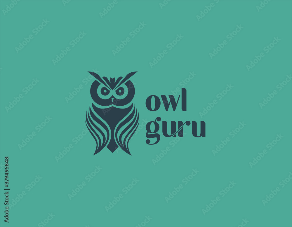 Creative owl vector logo illustration. Creative owl vector logo illustration.