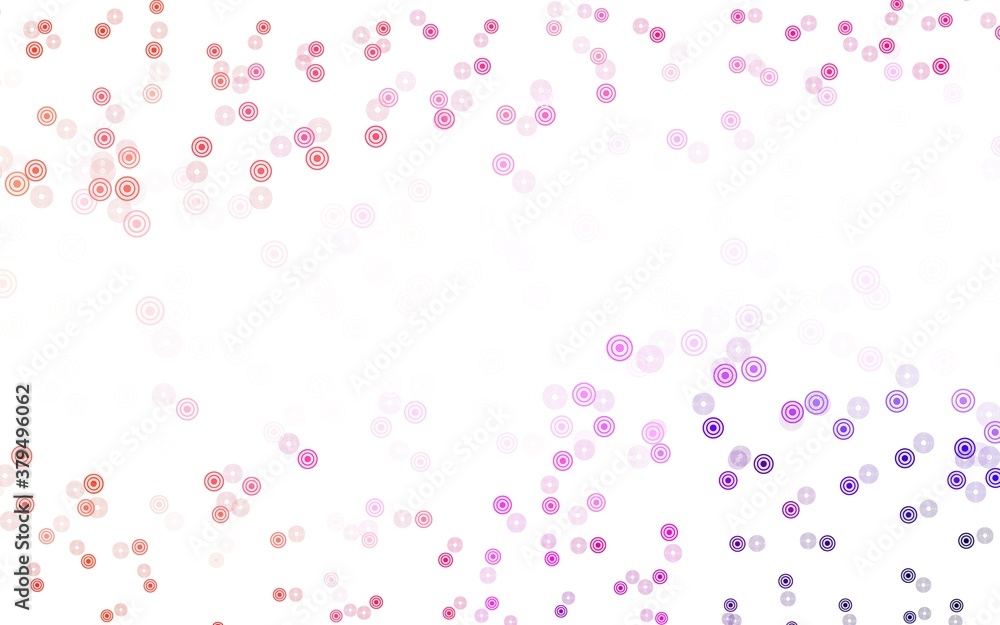 Light Pink, Red vector template with circles.