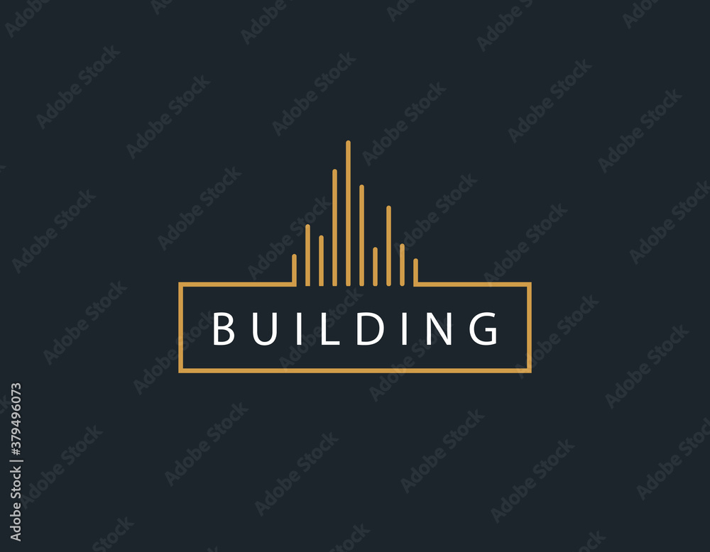 Creative building architecture logo illustration