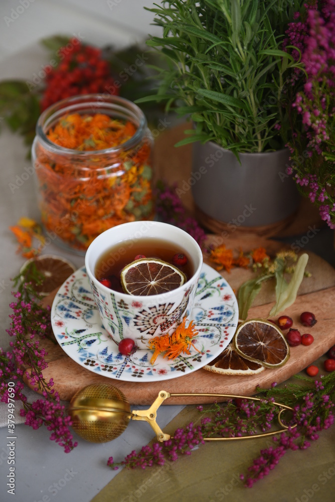 cup of tea with cinnamon and mint cup of tea with cinnamon and mint