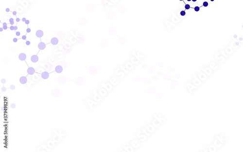 Light Purple vector background with forms of artificial intelligence.