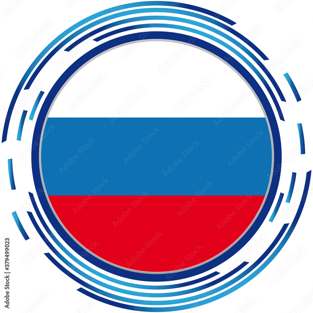 Obraz premium flag russia icon