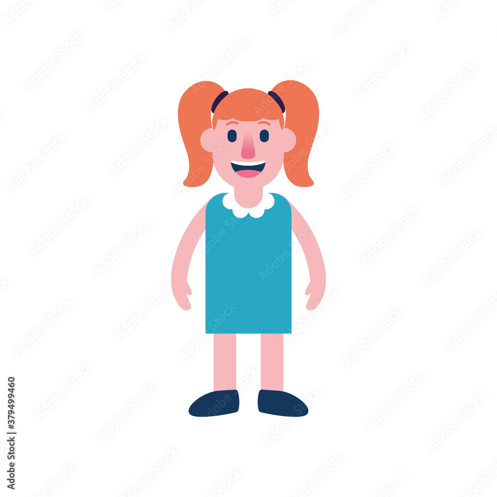 Isolated person girl people ethnicity icon - Vector Isolated person girl people ethnicity icon - Vector
