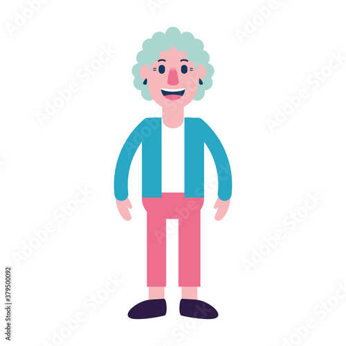 Isolated person man people ethnicity icon - Vector