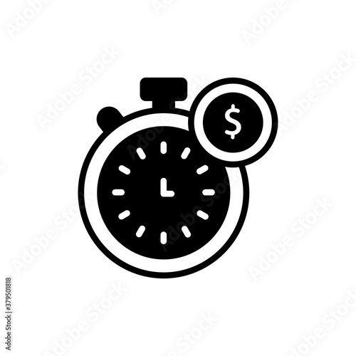 Timely Pay Vector Style Icon. EPS 10 