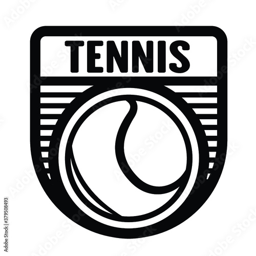 Tennis sports logo template, vector art graphic. Ideal for tennis club logo, t-shirt design.