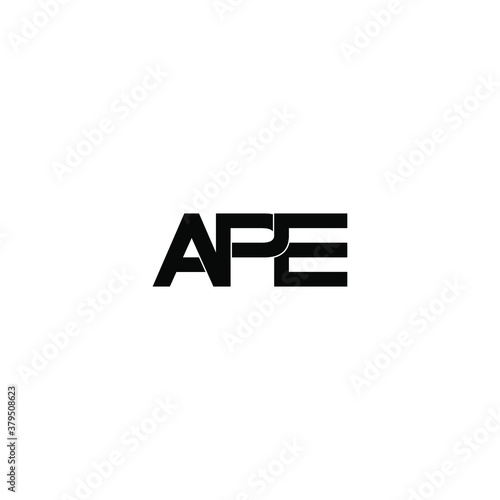 ape letter original monogram logo design