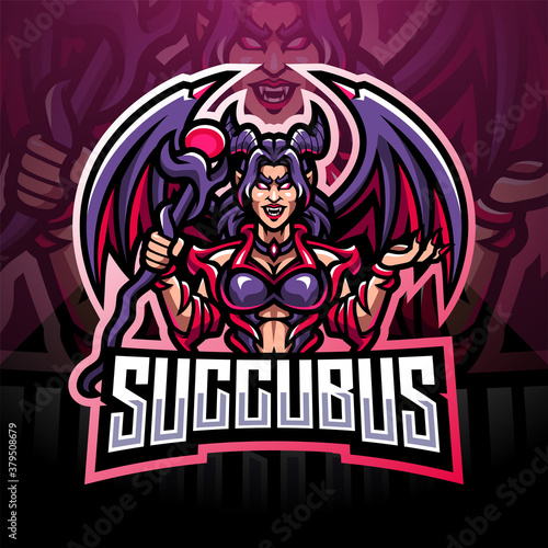 Succubus esport mascot logo design