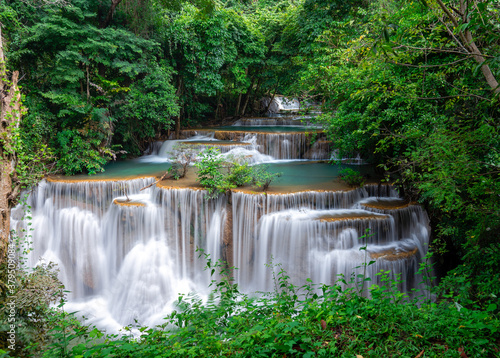 Beautiful waterfall at Thailand (Huay Mae Khamin) © Chatchai
