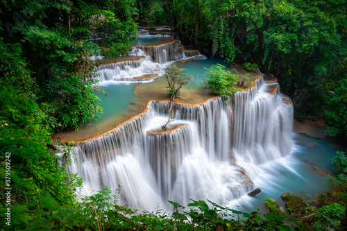 Beautiful waterfall at Thailand (Huay Mae Khamin)