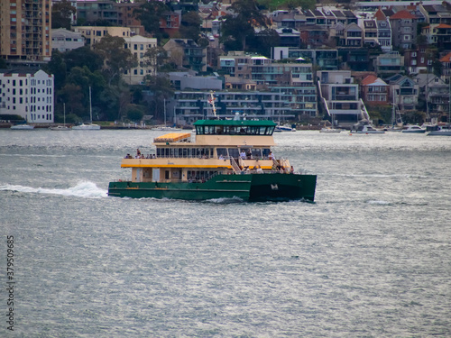 Commuter Ferry in sydney harbour australia photo