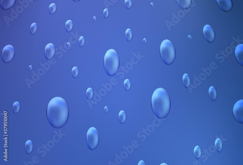 Wallpaper Mural Light BLUE vector background with bubbles. Modern abstract illustration with colorful water drops. Pattern can be used as texture of water, rain drops. Torontodigital.ca