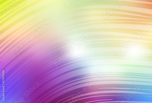 Light Multicolor vector abstract blurred background.