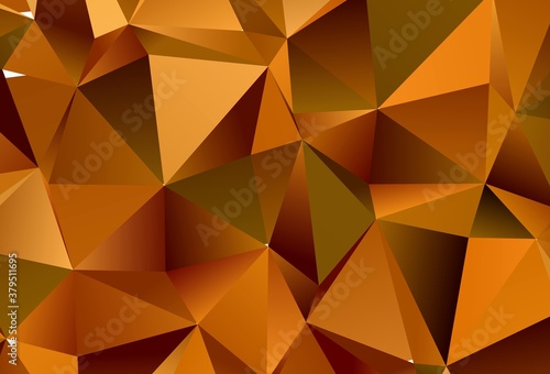 Light Orange vector background with polygonal style.