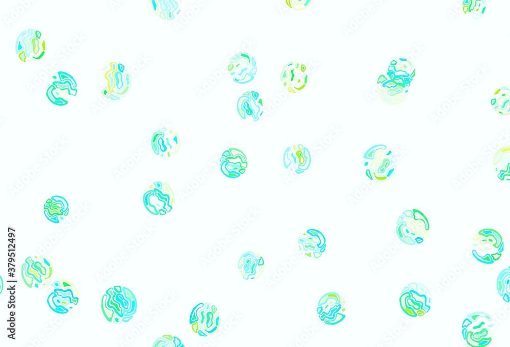 Light Green vector pattern with spheres. Light Green vector pattern with spheres.