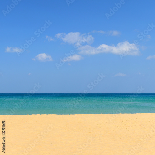 Nature scene tropical beach and blue sky © opasstudio