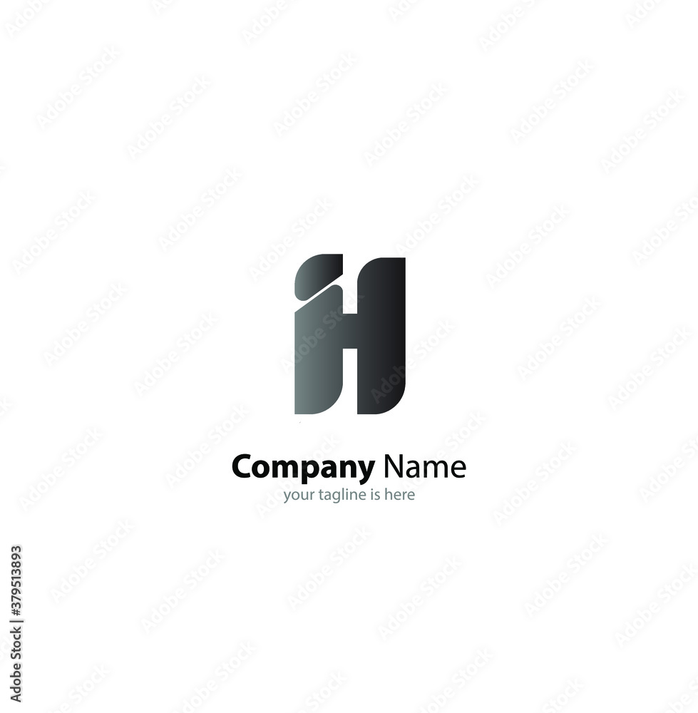 the simple elegant logo of letter h with white background the simple elegant logo of letter h with white background