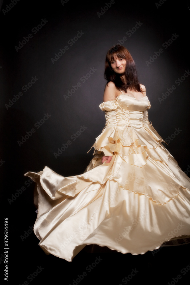 young princess wearing white dress