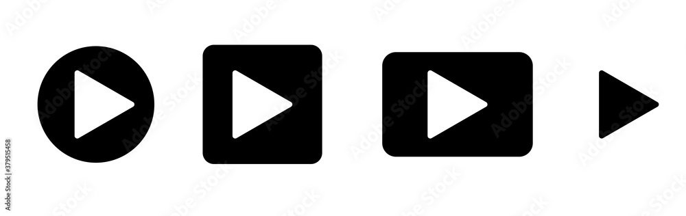 video icon set illustration on white background video icon set illustration on white background