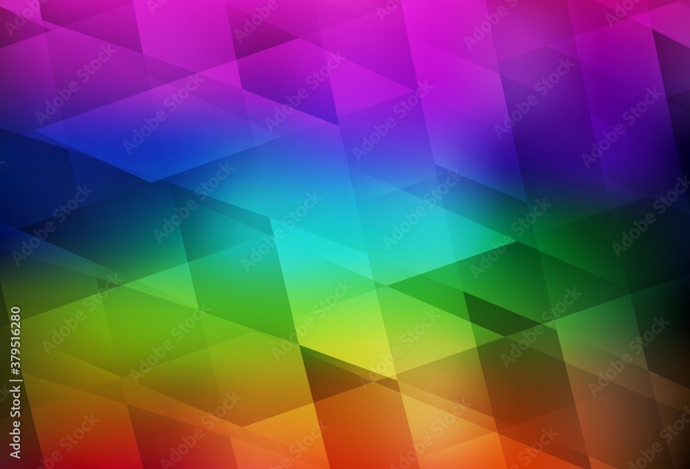 Obraz premium Dark Multicolor vector texture in rectangular style.
