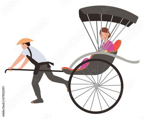 人力車　日本観光