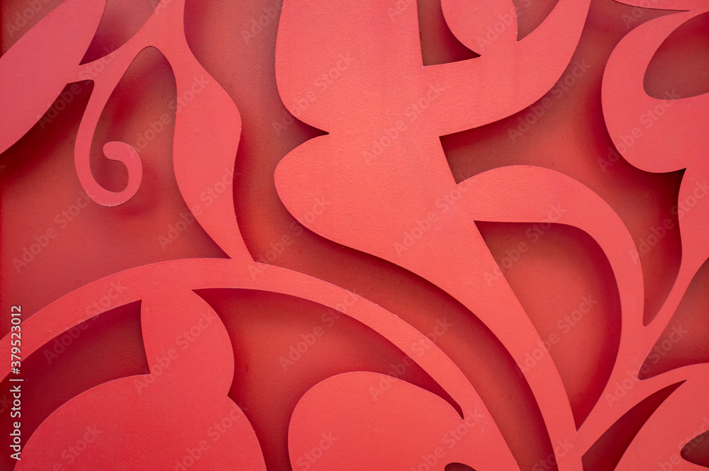 Textured background, iron plate with shapes