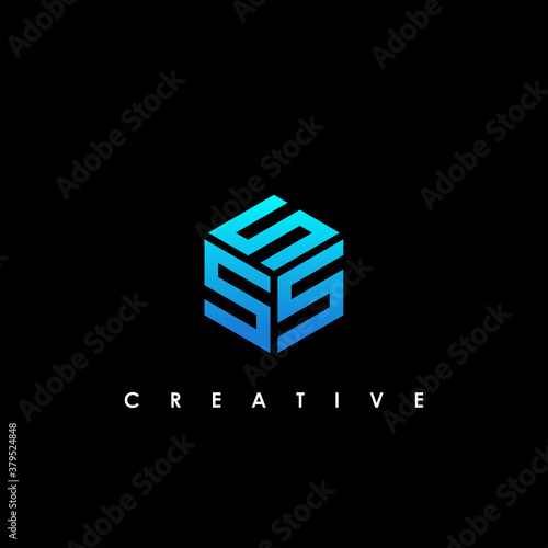 S logo, SS, SSS logo design template vector illustration
