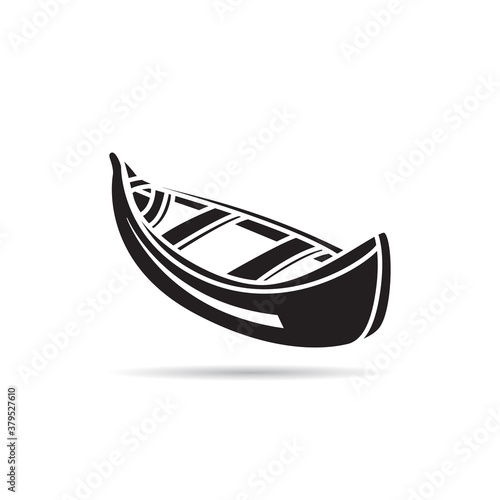 Fotografie gondola icon vector on white background