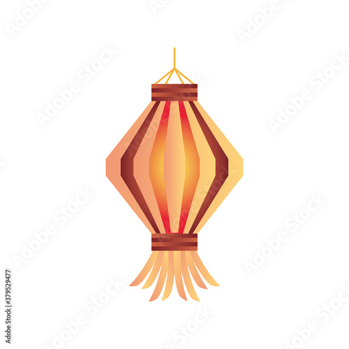 diwali lantern detailed style icon vector design