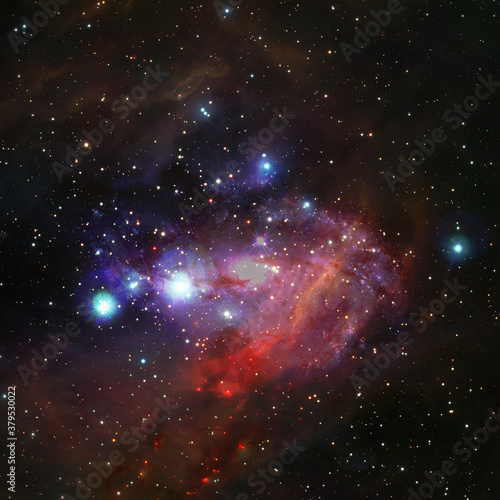 Fototapeta Naklejka Na Ścianę i Meble -  Galaxy stars. Elements of this image furnished by NASA
