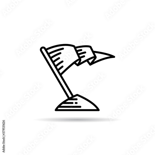 flag icon vector illustration on white background