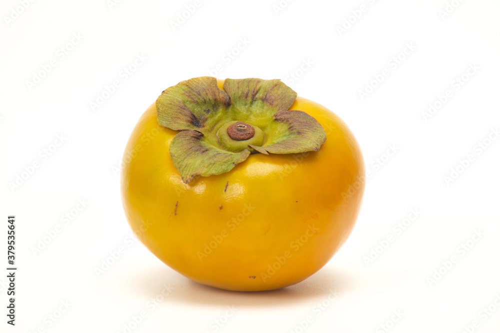Closeup persimmons isolated on a white background Closeup persimmons isolated on a white background